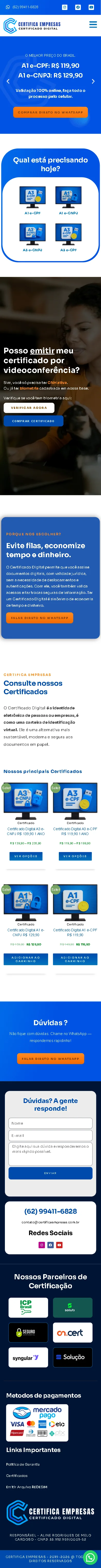 Certifica Empresas — Corporativo (mobile)